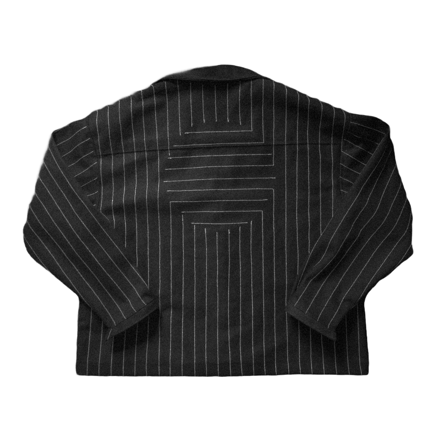 EMBROIDERED PINSTRIPE JACKET (OOO7) - cottonsmith