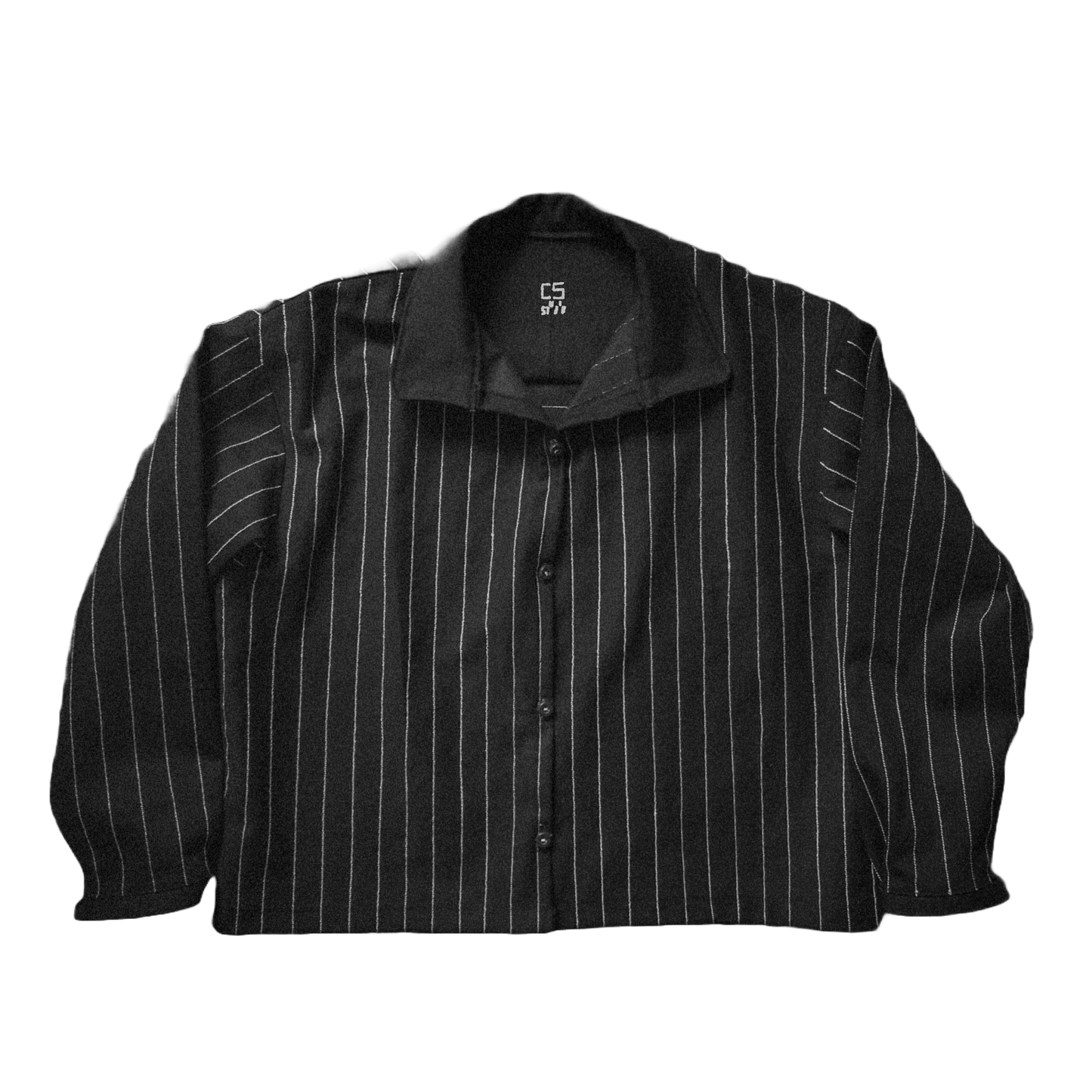 EMBROIDERED PINSTRIPE JACKET (OOO7) - cottonsmith